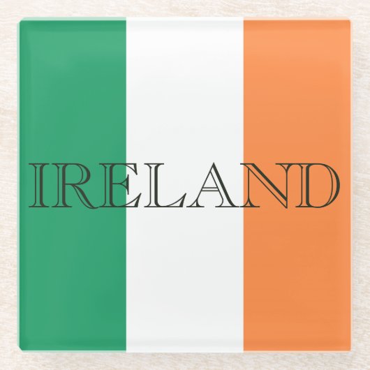 Irish Flag Ireland Küste Glasuntersetzer (Vorderseite)