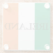 Irish Flag Ireland Küste Glasuntersetzer (Rückseite)