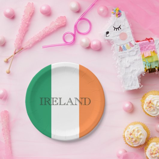 Irish Flag Ireland Pappteller (Party)