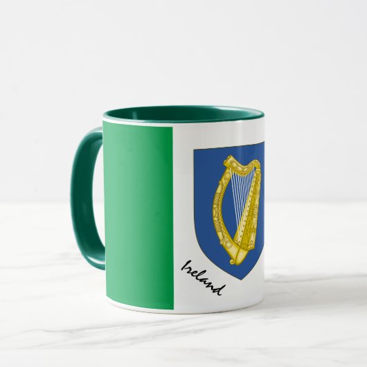 Irish Flag & Ireland Patriot / sport Tasse (Vorderseite Links)