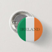 Irish Flag Ireland pbcn Button (Vorne & Hinten)