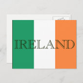 Irish Flag Ireland Postkarte (Vorne/Hinten)