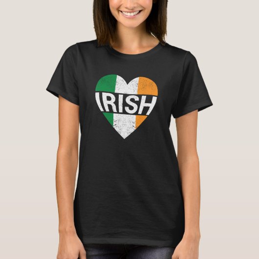 Irish Flag Ireland Pride Funny Shamrock Leprechaun T-Shirt (Vorderseite)