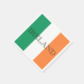 Irish Flag Ireland Serviette (Ecke)
