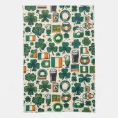 Irish Flag Ireland St. Patricks Day Slainte Geschirrtuch (Vertikal)
