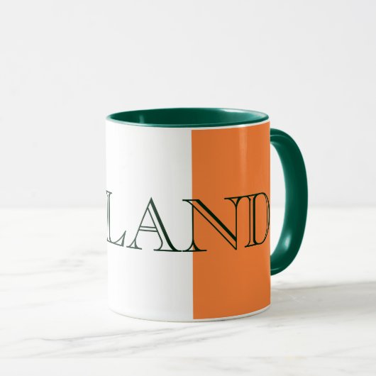 Irish Flag Ireland Tasse (VorderseiteRechts)