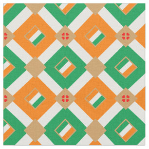 Irish Flag & Ireland Trendy Fabric mode Stoff