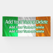 Irish Flag Irish Party Irish Birthday St Patrick's Banner (Horizontal)