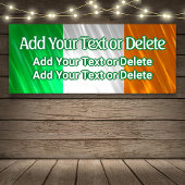 Irish Flag Irish Party Irish Birthday St Patrick's Banner