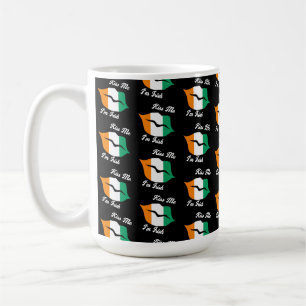 Irish Flag Kisses - Kiss Me I'm Irish St. Paddy's Kaffeetasse