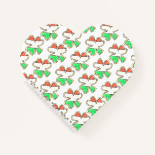 Irish Flag Kleeblatt Clover Cookie St Patrick's Da Notizblock