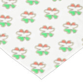 Irish Flag Kleeblatt Clover Cookie St Patrick's Da Tischdecke (Schrägansicht)