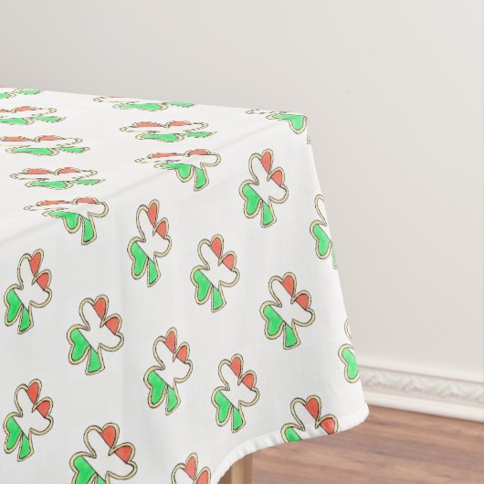 Irish Flag Kleeblatt Clover Cookie St Patrick's Da Tischdecke (Beispiel)