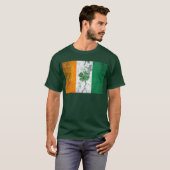 Irish Flag Kleeblatt (Distressed) T-Shirt (Vorne ganz)