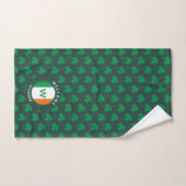 Irish Flag Kleeblatt für die Bezeichnung Monogram Handtuch (Handtuch)