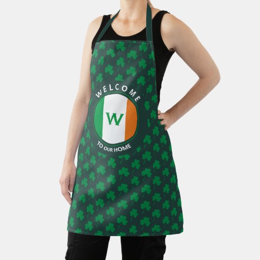 Irish Flag Kleeblatt für die Bezeichnung Monogram Schürze (InSitu)