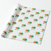 Irish Flag Kleeblatt Geschenkpapier (Ungerollt)