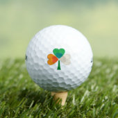 Irish Flag Kleeblatt Golfball (Insitu T-Shirt)