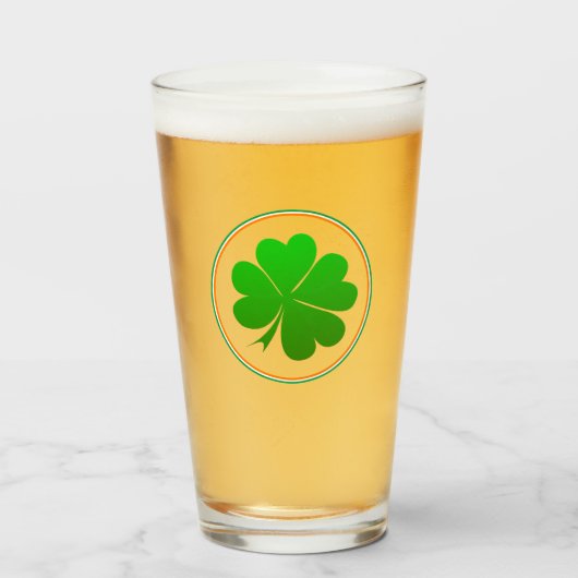 Irish Flag, Kleeblatt, Ireland Party, St Patrick Glas (Vorne (Gefüllt))