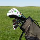 Irish Flag & Kleeblatt personalisiert Golf Head Co Headcover (In SItu)