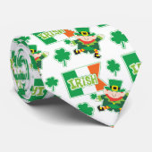 Irish Flag Leprechaun Krawatte (Gerollt)