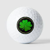 Irish Flag, Lucky Clover, Golfing Ireland St Paddy Golfball (Vorderseite)