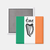 Irish Flag Magnet (Vorderseite/Rückseite)