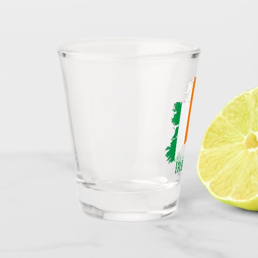 Irish Flag Map Schnapsglas (Links)