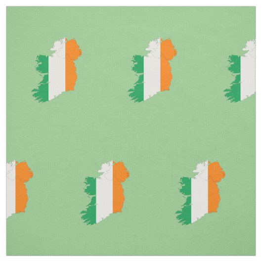 Irish Flag Map Stoff (Muster)