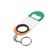 Irish Flag Mini Flaschenöffner (Rückseite Schrägansicht)