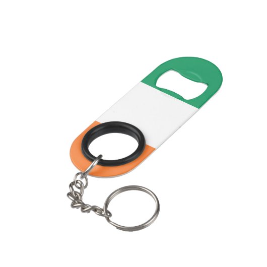 Irish Flag Mini Flaschenöffner (Rückseite Schrägansicht)