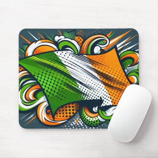 Irish flag Mousepad (Mit Mouse)