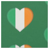 Irish Flag Niedlich Irish Hearts Pattern St Patric Stoff (Nahaufnahme)