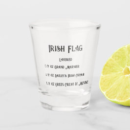 Irish Flag Novelty Shot Glass Schnapsglas
