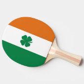 Irish Flag Patriotic Ireland Flag Lucky Clover Tischtennis Schläger (Seitenansicht)