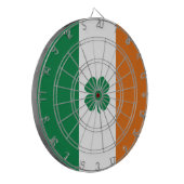 Irish Flag Patriotic Ireland Flag Vierblättriges K Dartscheibe (Vorderseite Links)