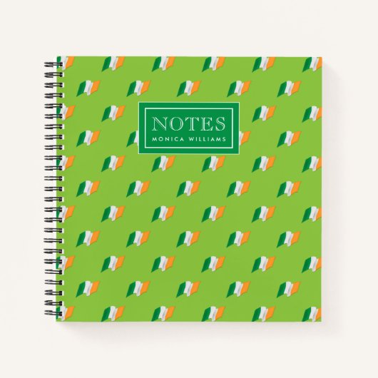 Irish Flag Pattern Notizblock (Vorderseite)