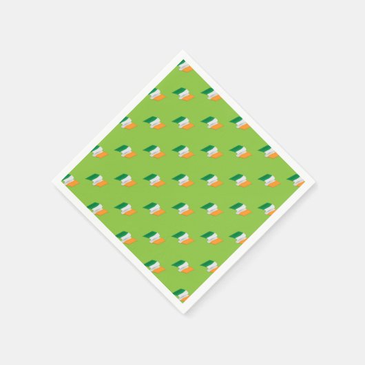 Irish Flag Pattern Serviette (Ecke)