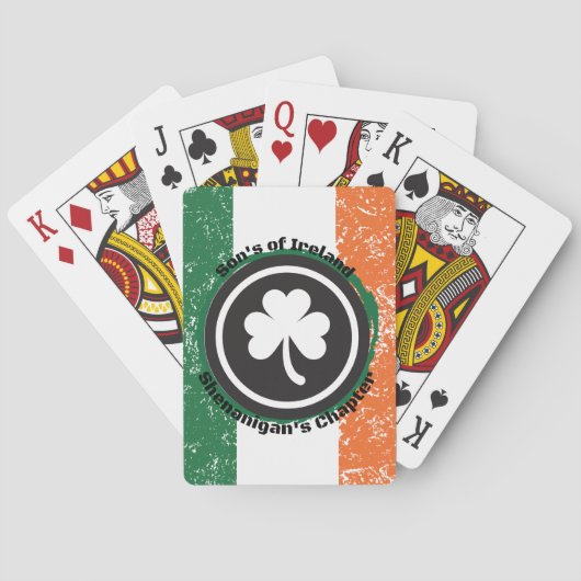 Irish Flag Playing Cards Spielkarten (Rückseite)