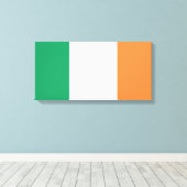 Irish Flag (Republik Irland) (ROI) (Eire) Leinwanddruck (Insitu (Holzboden))