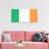 Irish Flag (Republik Irland) (ROI) (Eire) Leinwanddruck (Insitu (Wohnzimmer))