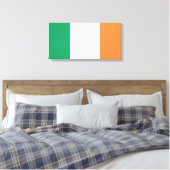 Irish Flag (Republik Irland) (ROI) (Eire) Leinwanddruck (Insitu (Schlafzimmer))