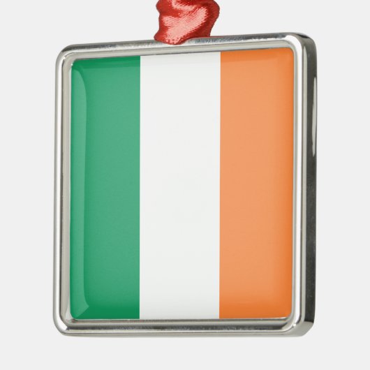 Irish Flag (Republik Irland) (ROI) (Eire) Ornament Aus Metall (Links)