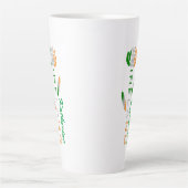 Irish Flag Rose Personalisiert Large Milchtasse (Vorderseite)