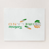 Irish Flag Rose Personalisiert Puzzle (Horizontal)
