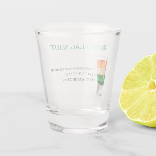 Irish Flag Shot Recif für Partys Schnapsglas (Rückseite)