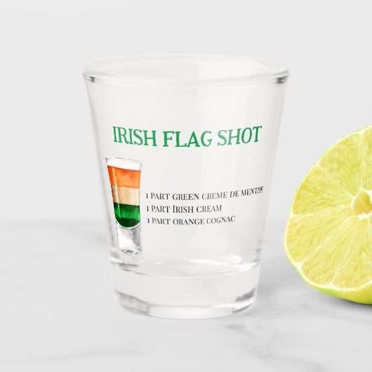 Irish Flag Shot Recif für Partys Schnapsglas (Vorderseite)