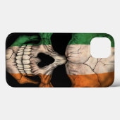 Irish Flag Skull on Black Case-Mate iPhone Hülle (Rückseite (Horizontal))