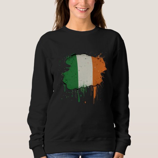 Irish Flag St Patrick s Day Sweatshirt (Vorderseite)