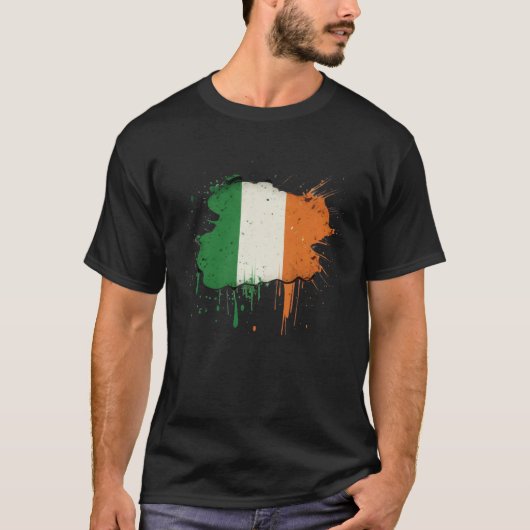 Irish Flag St Patrick s Day T-Shirt (Vorderseite)